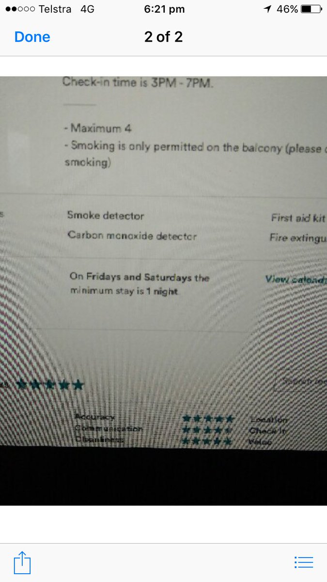 seamas_oleary's tweet photo. @AirbnbHelp 3 nights. When we try and get our money back because we only want the 1 night we get no help from airbnb. https://t.co/OkLUlk9iNH