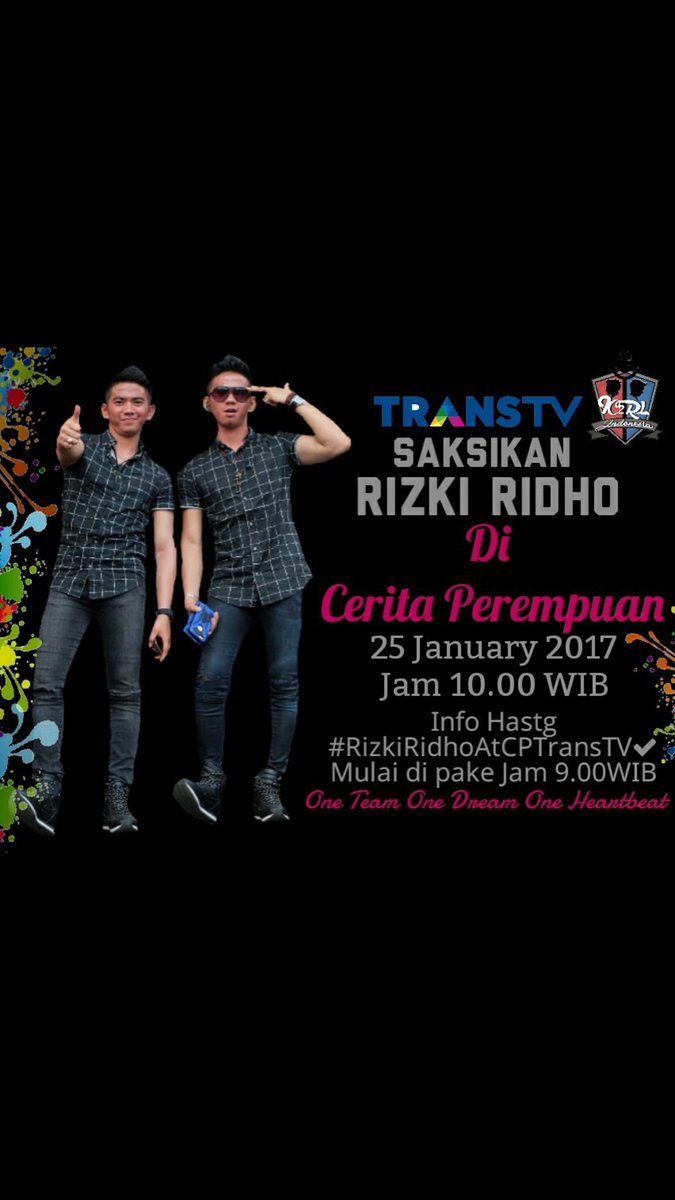 Yuk teman siap" #RizkiRidhoAtCPTransTV