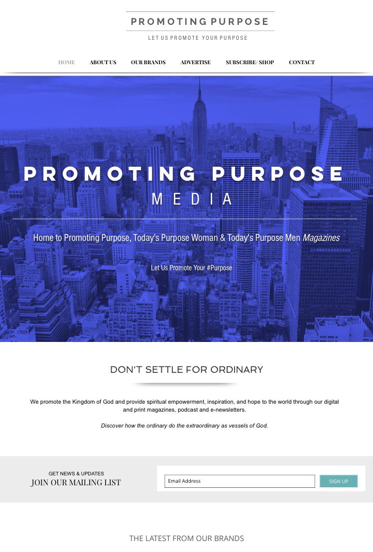 PPurposeMag's tweet photo. Why settle for ordinary when God wants to use you to do the extraordinary. Visit us at https://t.co/HMoZtqGqzq https://t.co/YrtVouU0Ek