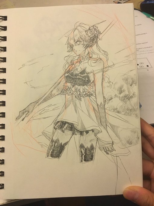 Wonky anatomy but I'm doodling 3/however many #drawthiswonderland (IG) 