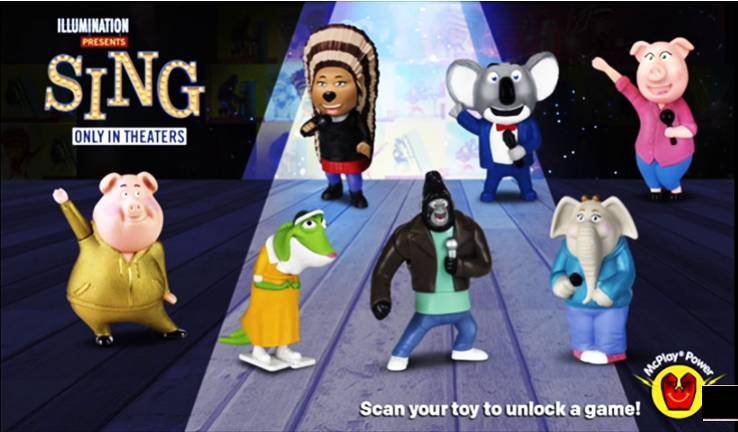 映画『SING/シング』 🐨🦍🐷🐊🐘 🇺🇸アメリカ🍔🍟マクドナルド