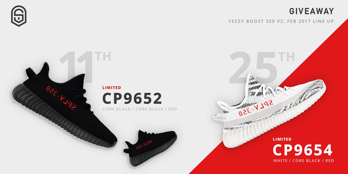 SneakerAccess's tweet image. *YEEZY SLOT GIVEAWAY*

1) Follow @SneakerAccess + @AdidasAccess + @SupremeAccess

2) RT

3) Tag 3 people

2 winners per color - 4 days - GO!
