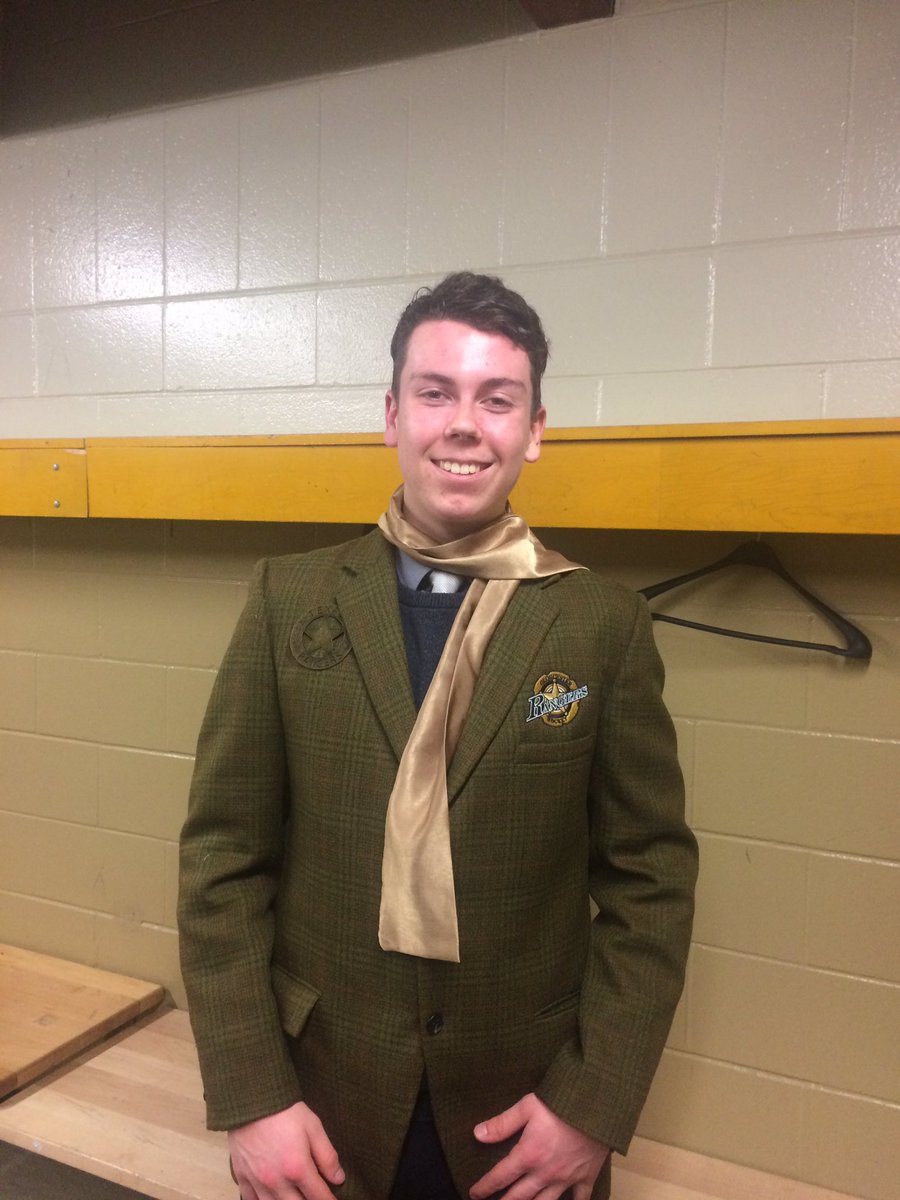 2K2Rangers's tweet photo. Tonight's Player of the Game, the big man, #38 Matthew Houston. #werise #swaggerjacket https://t.co/VX7wLhN2IF