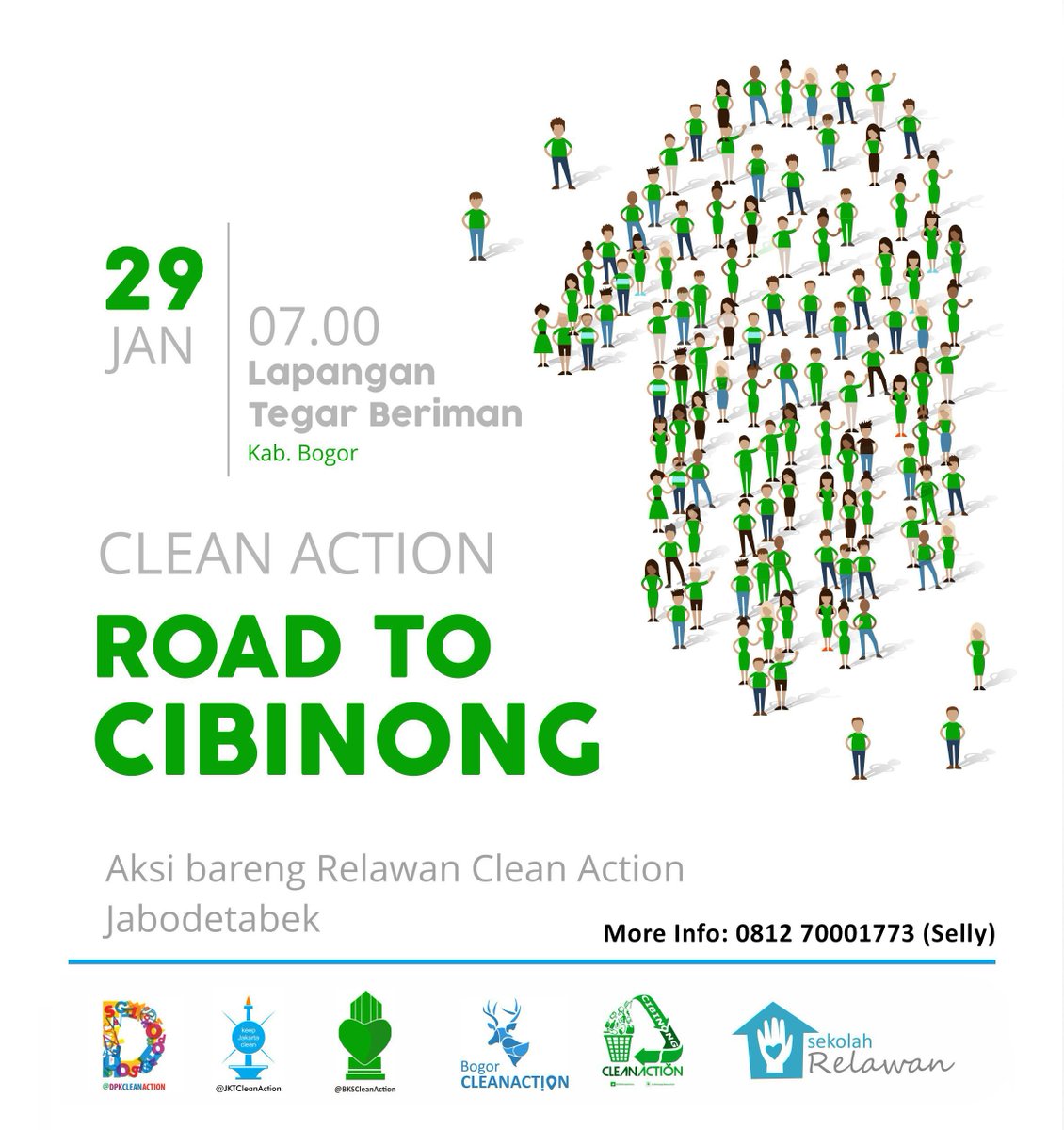 Aksi Bareng Relawan Jabodetabek-Cibinong ...
Minggu depan gais ... 😎