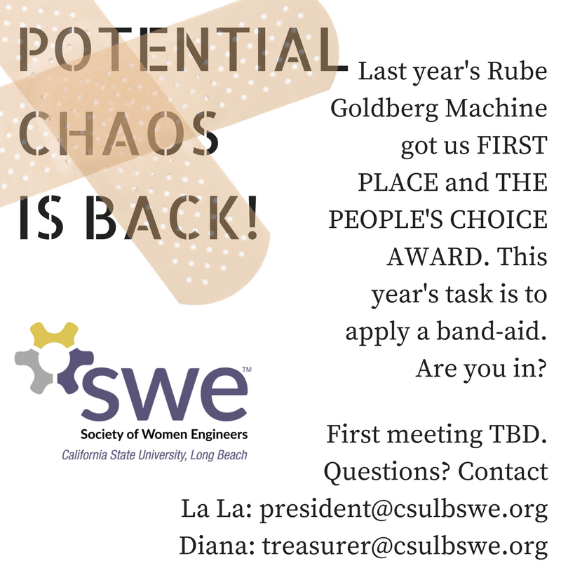 We figured we'd give it another go 😏 We had so much fun last year that we're entering again THIS YEAR. More details to come... #csulb #swe