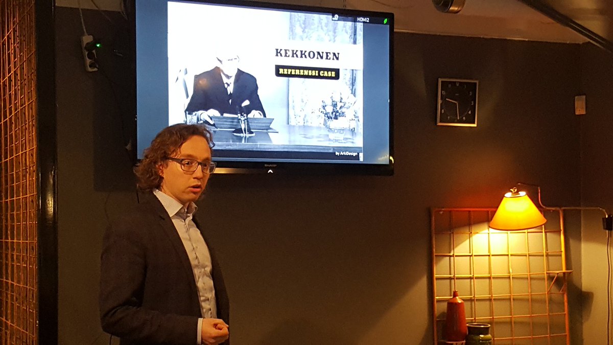 How to brand a former Finnish president? Teemu Lusua from ArkiDesign Oy tells how #Kekkonen went to #AugmentedReality. <a href="/Arilyn_AR/">Arilyn</a>