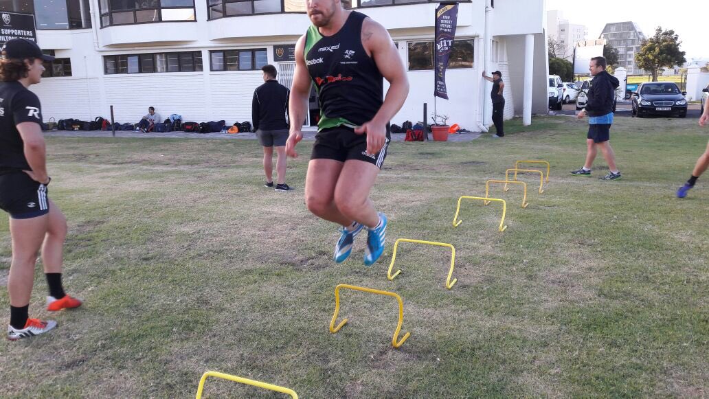 GrahamBentz's tweet photo. Another hard functional movement session last night @Hamilton_SPRFC with the players! Total distance of 9.4km again! Boys working hard. https://t.co/CYDNL4syXm