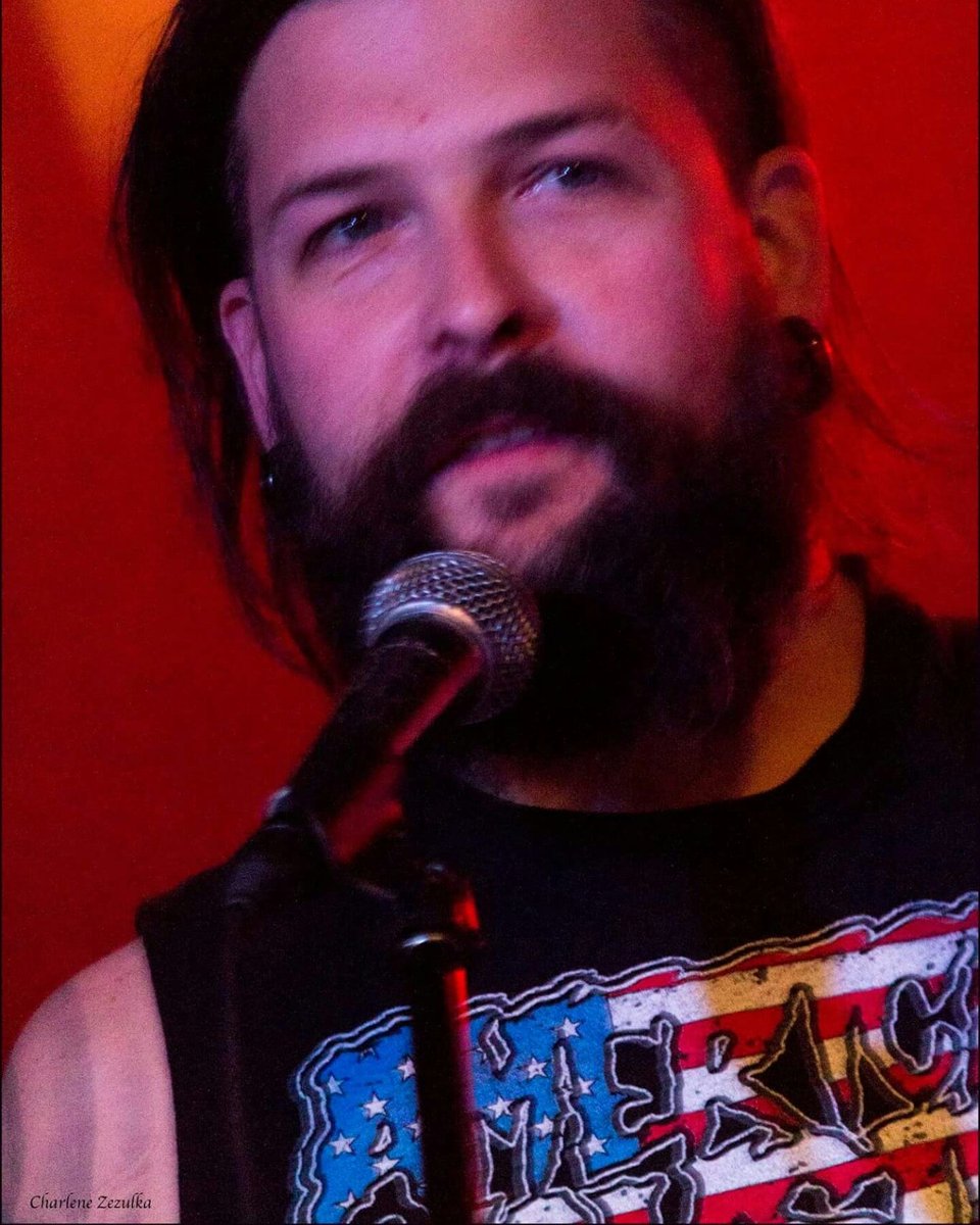 DevilWarning's tweet image. Seth at the NAMM You All To Hell Tour. #thedevilswarning #guitarist #guitar #beard #tattoo #piercings #band #music #musician #concert #tour