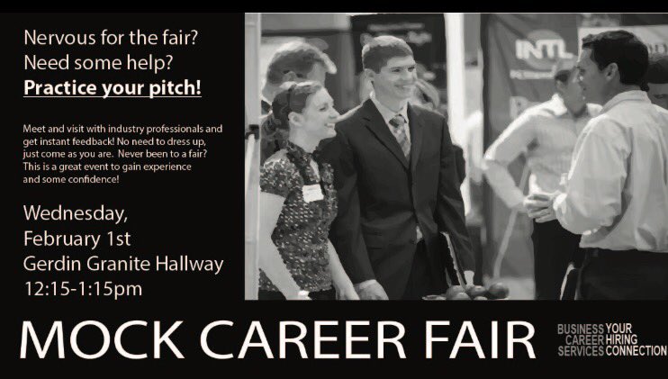 ISUMBN's tweet photo. Hey MBN! Check out this Mock Career Fair event so you're ready for the career fair Ferurary 8th! https://t.co/O9WXkNNGxL