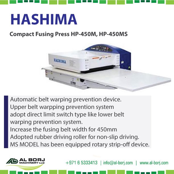 alborj's tweet image. #Hashima HP-450MS #Compact #FusingPress HP-450
#alborj Press #Industrial #Tailors #Dubai #UAE #Sharjah #Nairobi #AddisAbaba #Jeddah #Amman