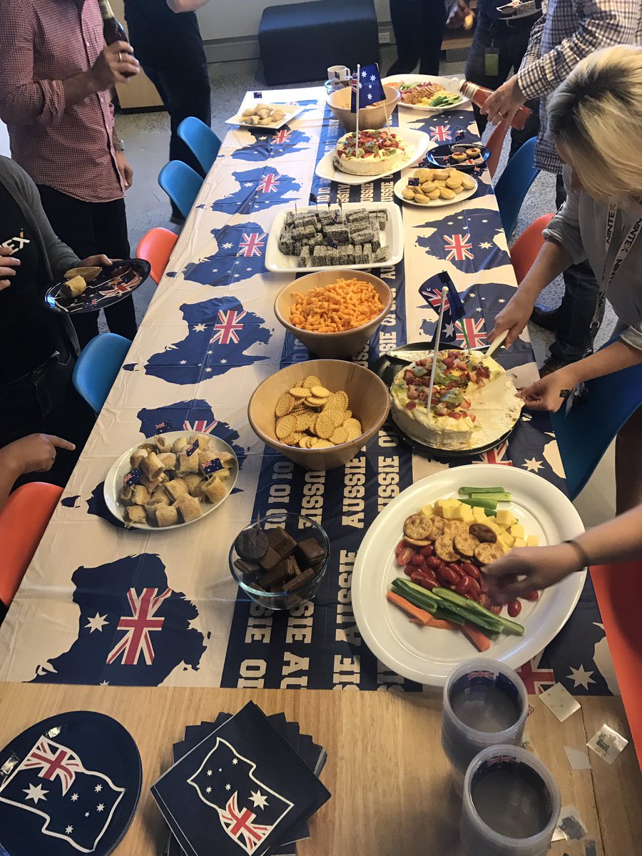 CynthiaCunden's tweet photo. #Nintex celebrating Australia Day in the Melbourne Office today - Aussie Aussie Aussie! https://t.co/hMygWN7GYN