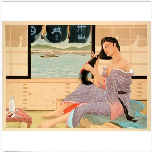 leaflet7575's tweet photo. #admire #art #paint #MuramasaKudo - Pleasure Boat, watercolor on paper, . https://t.co/OIJv69Nrj2 #eBaycom https://t.co/fGYfhQ4kkv