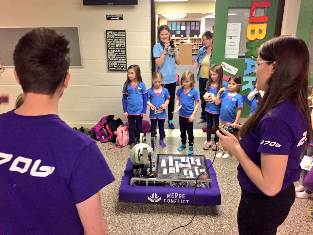 frc2706's tweet photo. Never too young to learn about STEM! Our team had a great time visiting these Sparks! https://t.co/mKMiVlTNQI