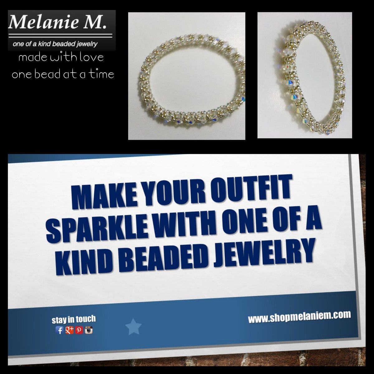 MelanieMJewelry's tweet photo. Add #sparkle to your #Tuesday with #crystalbangle #bracelet made especially for you #onebeadatatime #likesforfollow #tagyourfriends https://t.co/kHYMZtGybF
