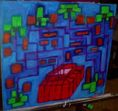 johnwalkeasy's tweet photo. Oil on wood https://t.co/rZvwWgwfOk