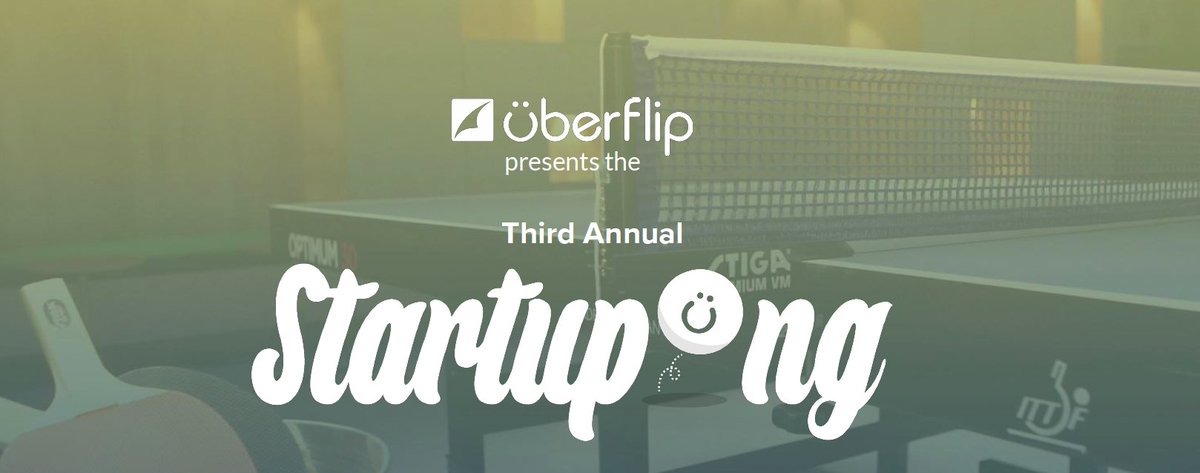 Uberflip's tweet photo. #Startupong is back: @Uberflip announces charity ping pong tournament for tech startups https://t.co/NiVa6AYZwg https://t.co/fNA2LoM4fP