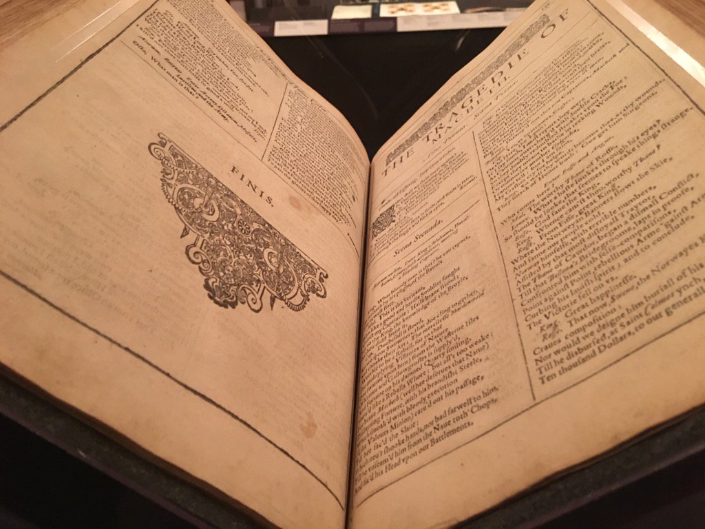 pastoreshelman's tweet image. 1623 folio of Shakespeare&apos;s comedies. #LACentralLibrary