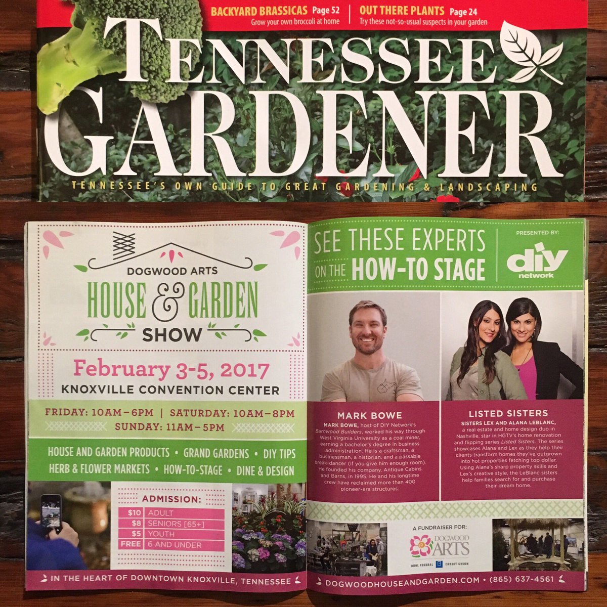 dogwoodarts's tweet photo. Pick up the Feb. issue of the #Tennessee #Gardener Magazine to see our beautiful two-page ad, along with lots of beautiful info! #hgshowknox https://t.co/6CgULWoQuA