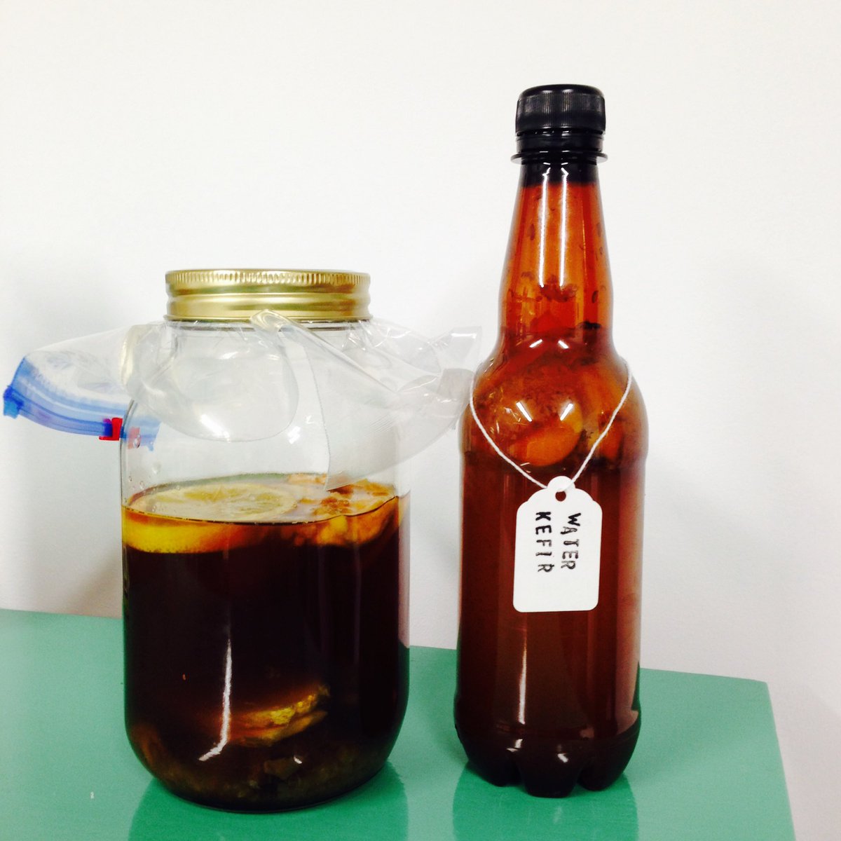 Thanks <a href="/bottleofginger/">bottle of ginger</a> &amp; <a href="/CCA_Glasgow/">CCA</a> for the fab #fermentation workshop tonight. Excited about our tasty kefir!