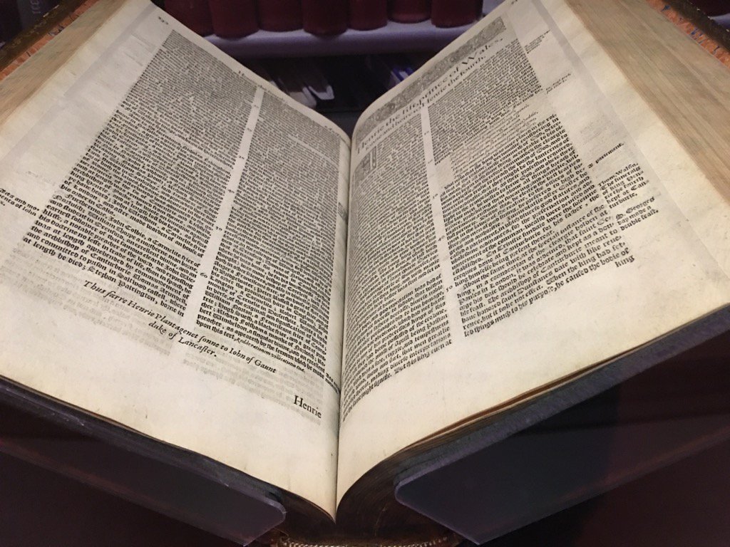 pastoreshelman's tweet image. Holinshed&apos;s Chronicles of England, Scotlande, and Irelande. 1587 #LACentralLibrary