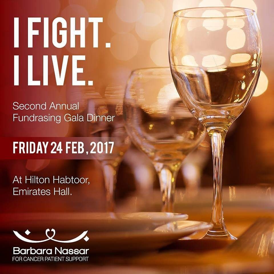 MoniFardous's tweet photo. Barbara Nassar Association for cancer patients support runs its 2nd Annual Gala Dinner.
For Reservations contact us on: +961 3 349 136 https://t.co/PsvvzAM7wP