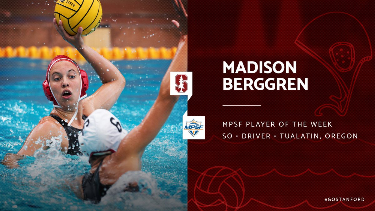 Stanfordh2opolo's tweet photo. Sophomore @aquaticmadison collects the first MPSF Player of the Week award of 2017.

📝 » https://t.co/qsqisCmCVZ

#GoStanford https://t.co/CtsXkQJ3QV