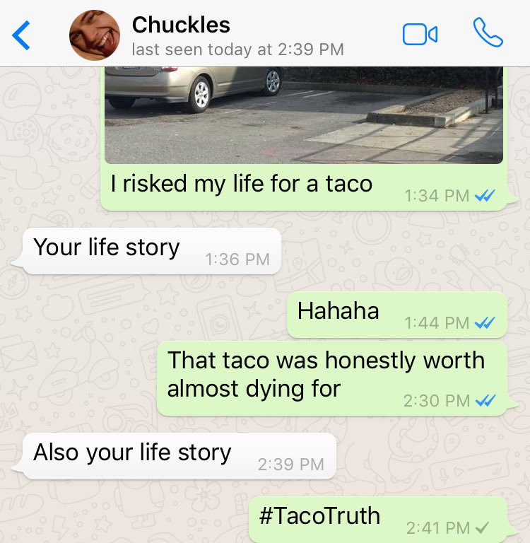 SexAtOxbridge's tweet photo. I'm just living my truth. My #TacoTruth https://t.co/IoUM1GQ5tQ