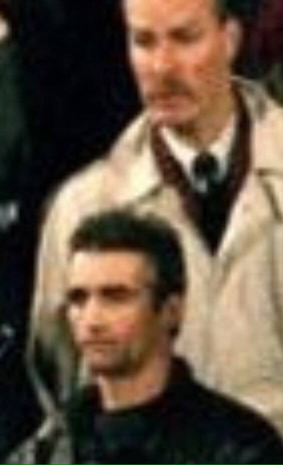 stevrosb74's tweet photo. Which historic footballing event is the man in the cream mac witnessing? https://t.co/Wo7TWAOlWA
