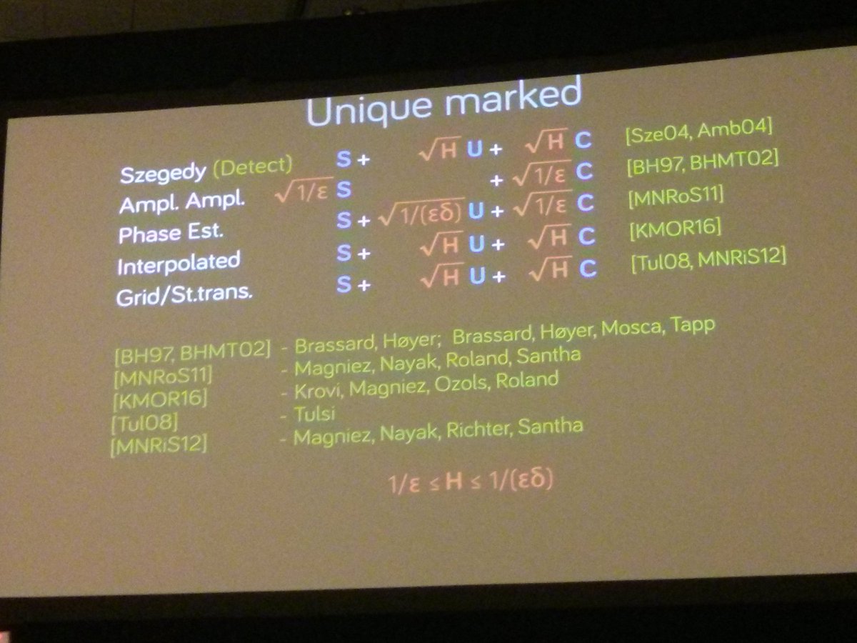 thomasgwong's tweet photo. Hoyer: Quantum search algorithms with a unique marked vertex. #QIP2016 https://t.co/ovNjEVKPde