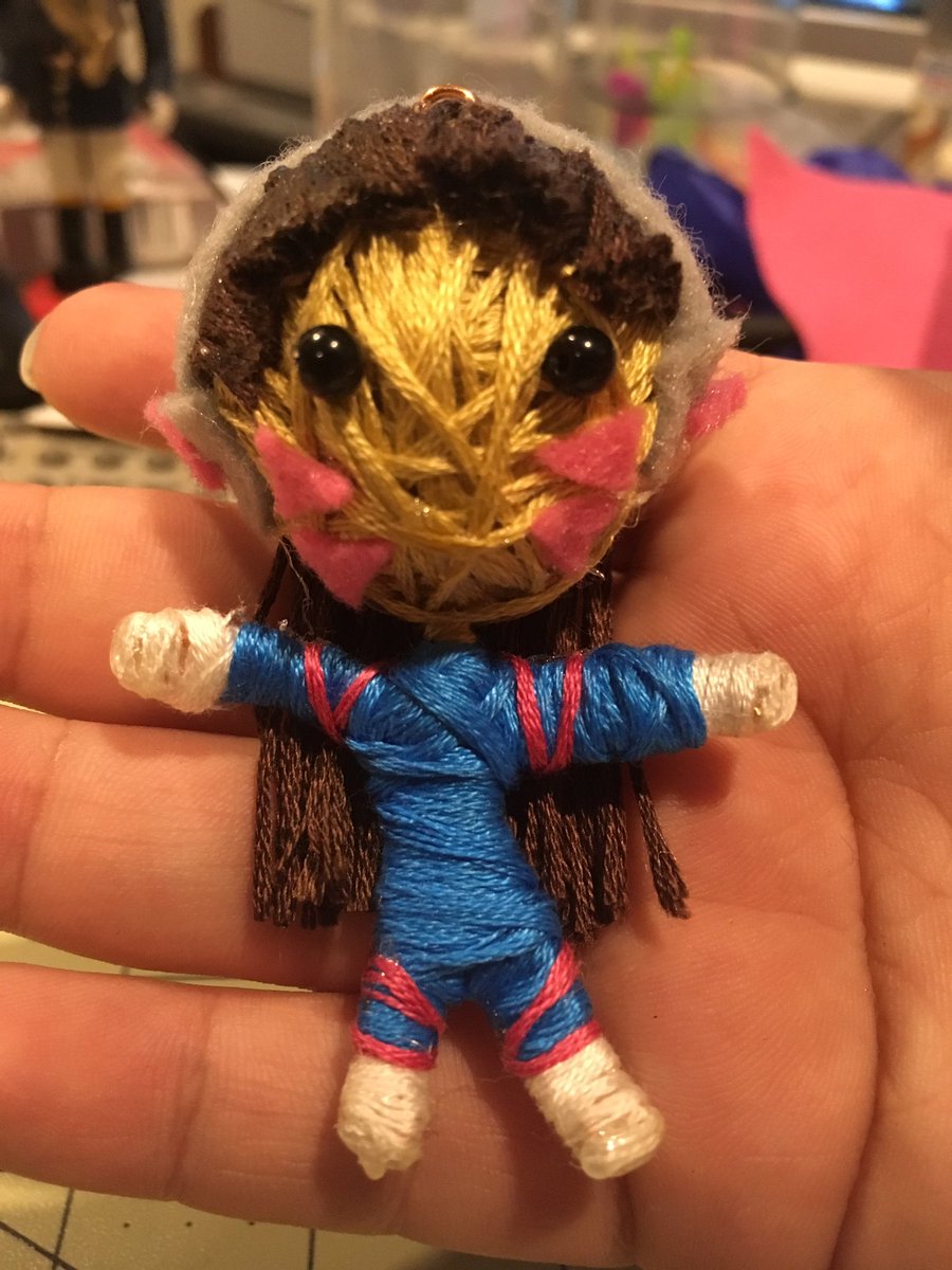Alien_4_life's tweet photo. Made more #dva from #overwatch 😊 #stringdoll #stringdolls #game #gamer https://t.co/IAeBwOClfb