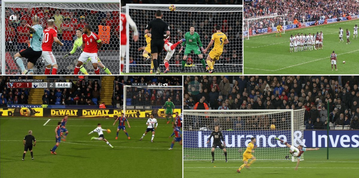 lauratapiasr's tweet photo. ⚽Giroud de escorpión
⚽Payet de falta
⚽Alli de volea
⚽Carroll de chilena
Si ver un golazo quieres, poner a Hennessey en la portería debes... https://t.co/844SXQq3Cj
