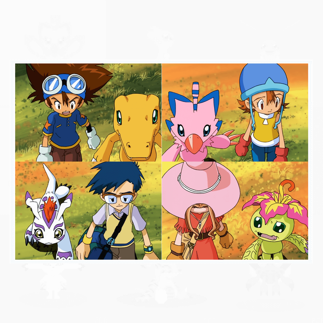 DigimonC's tweet photo. Taichi, Sora, Joe and Mimi, they fought to save the World 👊🏻💪🏻 https://t.co/Gtub4RNHpx