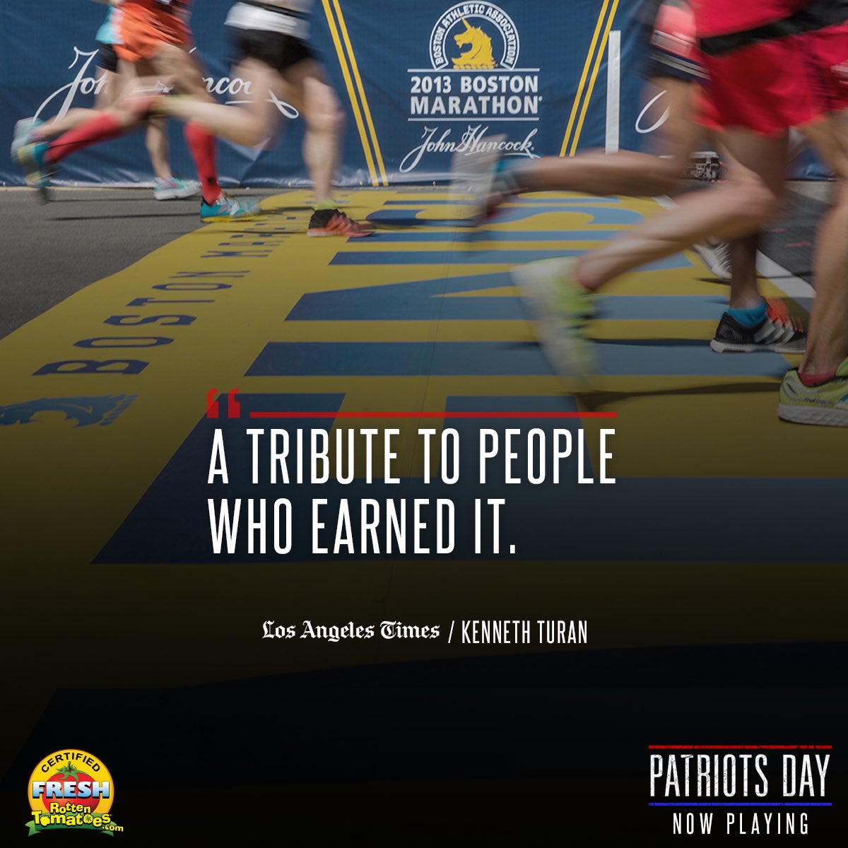 patriotsdayfilm's tweet photo. The @latimes praises the powerful #PatriotsDayMovie, now playing in theaters everywhere. Get tickets now: https://t.co/dFnuC1XJ7n https://t.co/AiWx0oZLQZ