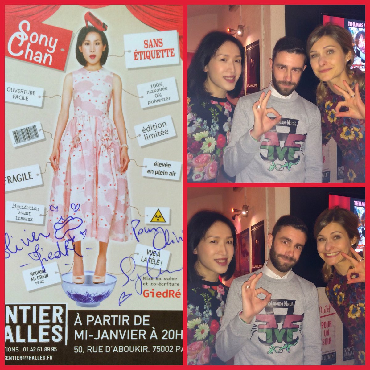 moimememoitie13's tweet photo. Ce soir, c'était #SonyChan dans son show #SansEtiquette
co-écrit et mise en scène par #GiedRé.
@sonychanfrance @GiedReLaLaLa Bravo et Merci. https://t.co/Lpa5oRQeKk