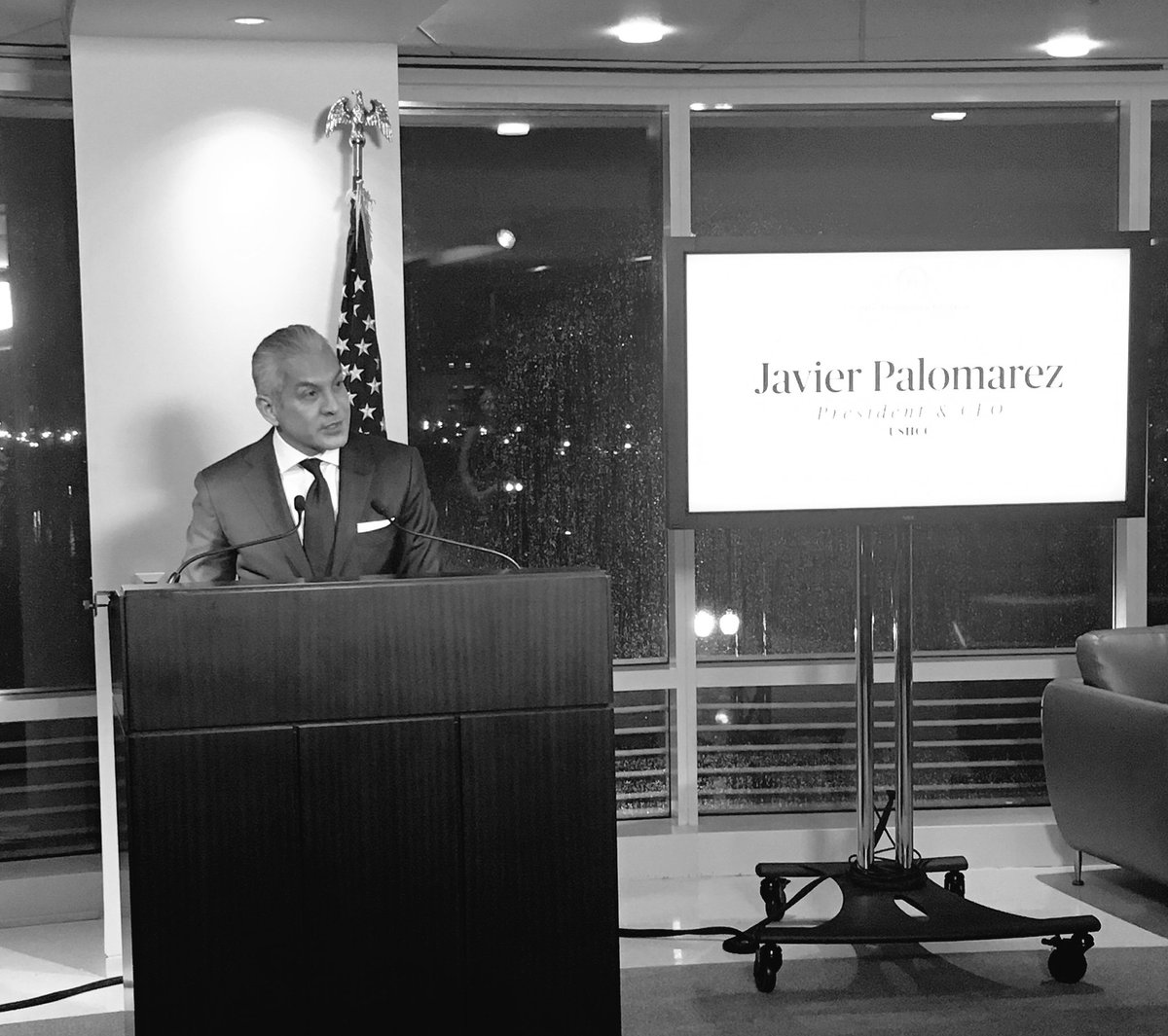 USHCC's tweet photo. Remarks from USHCC President & CEO @JPalomarez. #USHCC45 https://t.co/C00rfINCJ2