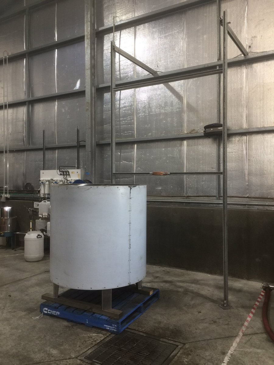 HunterDistiller's tweet photo. Construction is underway of our new third still. https://t.co/AOk4Tfh8Y8