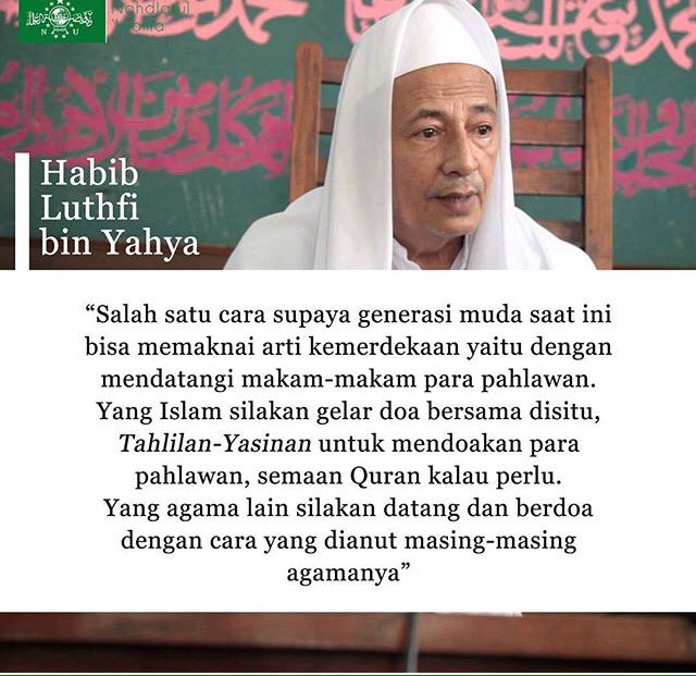 nahdlatululama's tweet photo. Assalamualaikum. Mari renungkan dawuh Abah @HabibluthfiYahy. Mari menjaga tradisi. Mari berinovasi. Allahumma Sholli ala Sayyidina Muhammad. https://t.co/VnJjxnqJUe