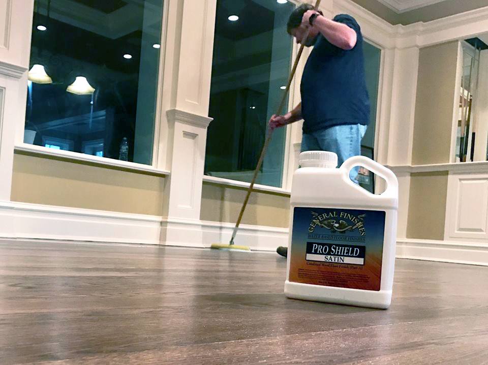 GeneralFinishes's tweet photo. These hardwood floors were sanded, stained &amp; finished by @SheavesFloors using GF #ProFloor Stain, Sealer &amp; Pro Shield Satin Finish! https://t.co/B9SShdZB3m