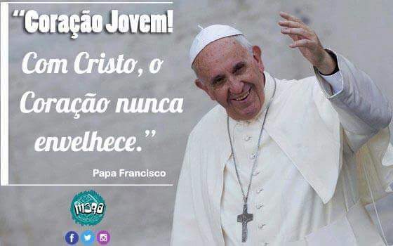 M3QASJE's tweet photo. "Coração jovem! Com Cristo, o coração nunca envelhece."
#M3QA #papaFrancisco #juventudecatolica https://t.co/uQ5l1KDtlj