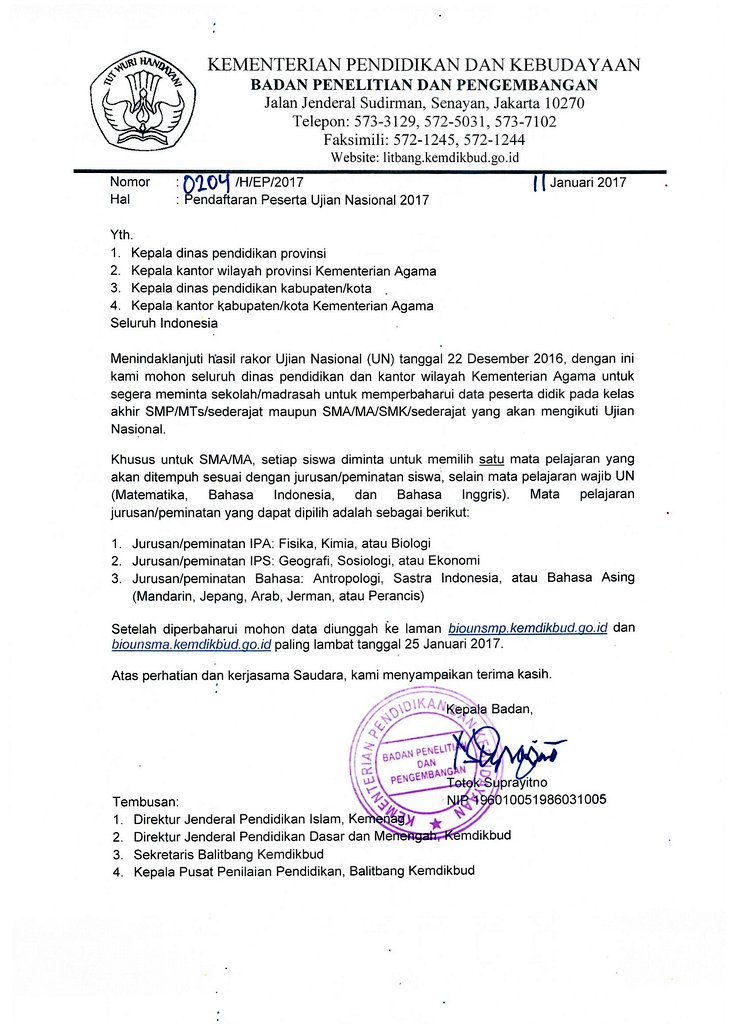 Kemdikdasmen's tweet photo. Mata Pelajaran Pilihan #UN2017 Ditentukan Oleh Siswa, Bukan Sekolah 
https://t.co/Nv3IpDWnLo #BeritaDikbud https://t.co/nq7RchQyRa
