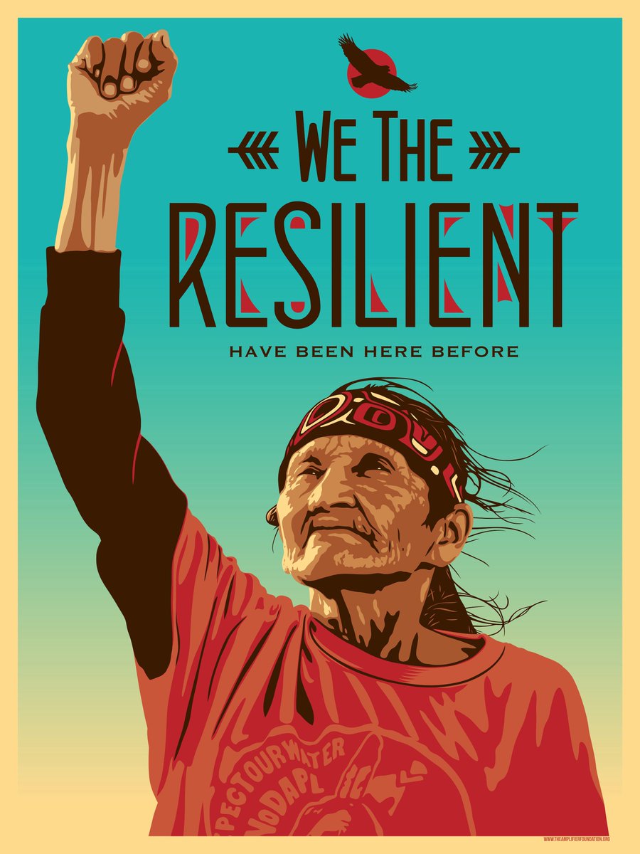 wherearewefrom's tweet photo. Gratitude to Helen "Granny" Redfeather &amp; all Water Protectors at Standing Rock #nodapl
Photographer: @_Ayse_G 
Illustrator: @ernestoyerena https://t.co/gAh85LuTgw
