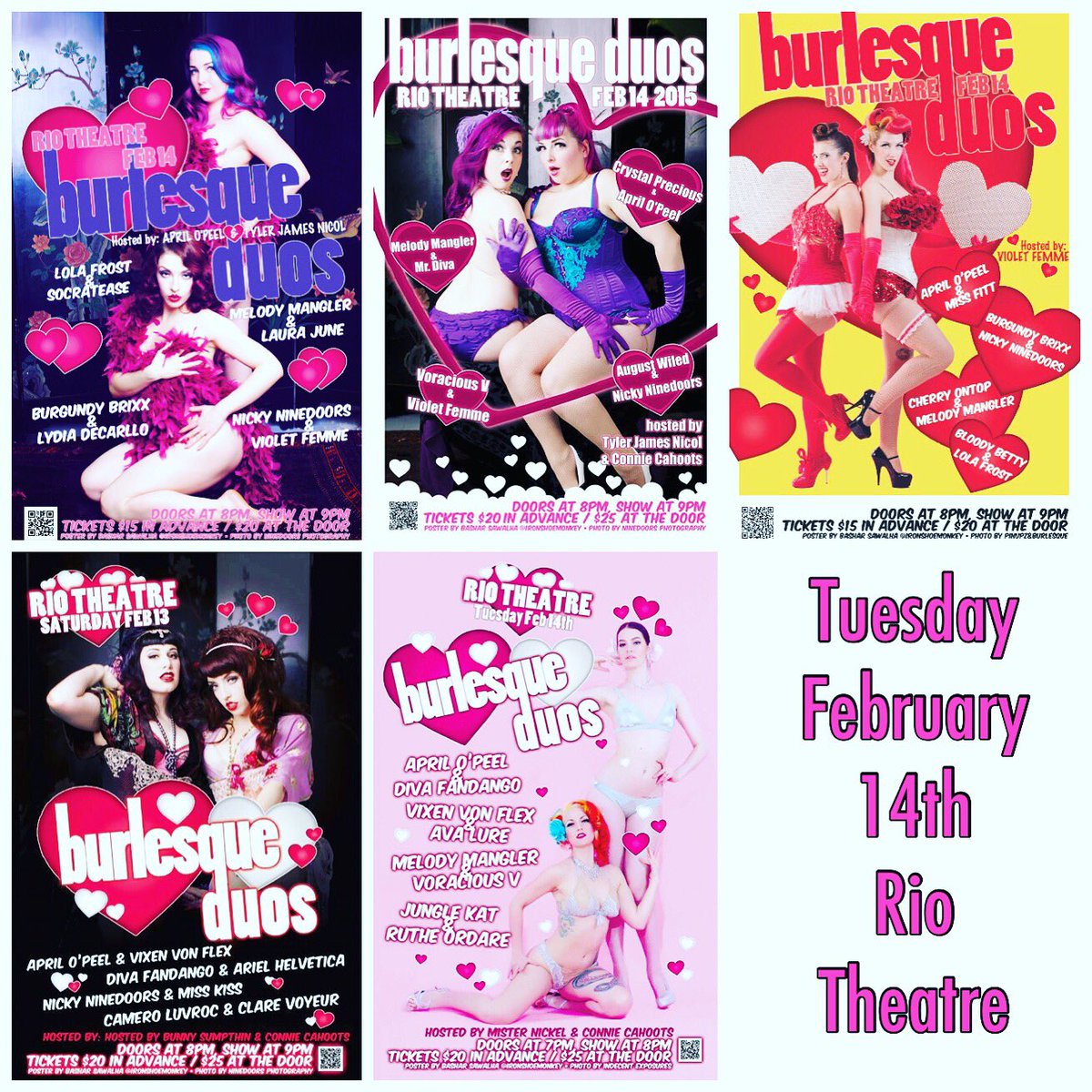 It's our 5th anniversary for #Burlesque Duos at the <a href="/RioTheatre/">Rio Theatre</a> this Valentines Day! Advance tickets available at riotheatre.ca