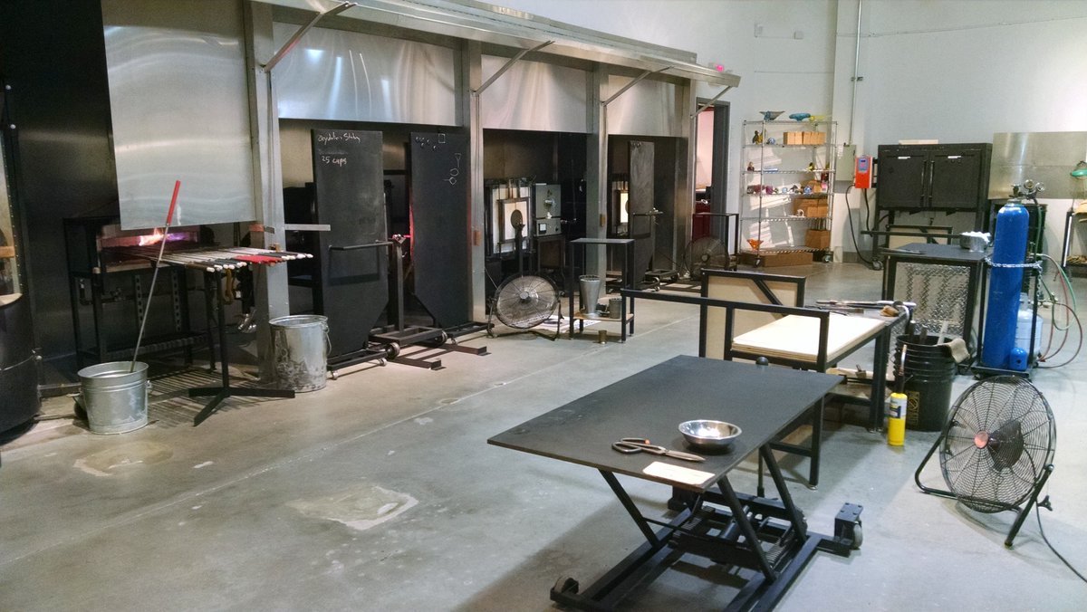 dvancee's tweet photo. Such an amazing experience today at @IHotGlass!!!!! I wish I had done the make your own glass piece sooner. https://t.co/xFarMZO3kQ
