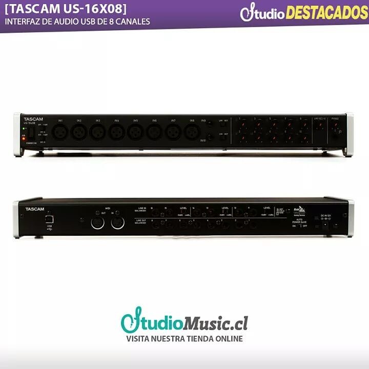 studiomusic_cl's tweet photo. #Interfazdeaudio USB #TASCAM #US16x08 es una opción excelente para tu #homestudio . A sólo $297.900 >>> https://t.co/vv0OmAMAtH https://t.co/4U2uDVEbwr