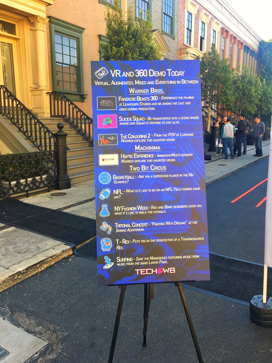 MasonJarVR's tweet photo. On the Warner Brothers Studios lot today at Tech@WB presenting "The Future of Reality" VR/AR Event. #VR #Virtualreality. https://t.co/VOnOVQoFcI
