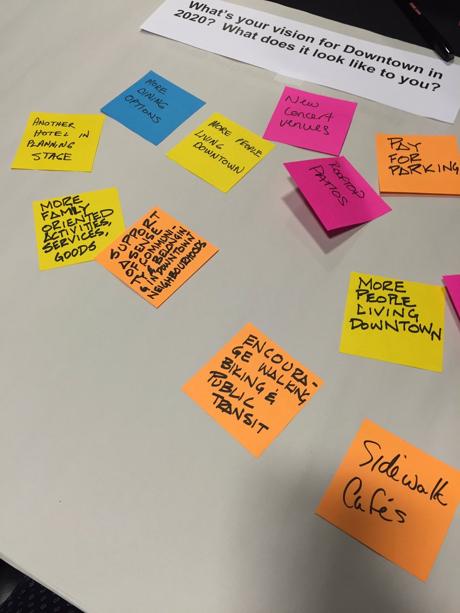 plannerdayna's tweet photo. Engaging in conversation about making the downtown better #shapedtk https://t.co/BmVvVCoQ6r