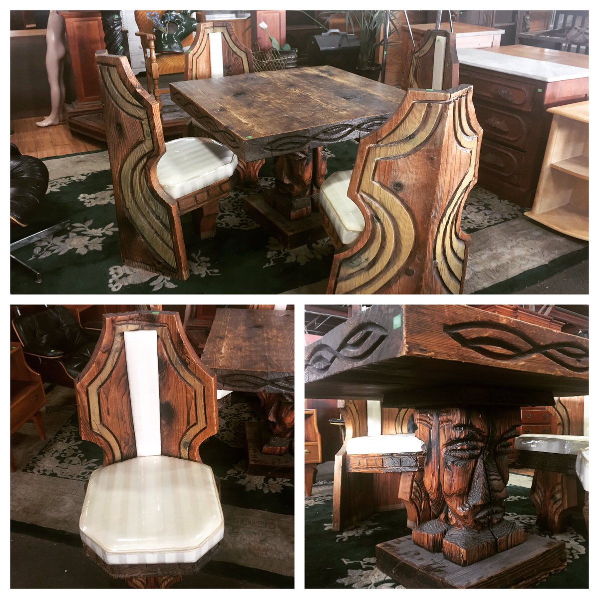 #newtostore #tiki furniture set. $350 for all. #urbanore #ecopark #berkeley