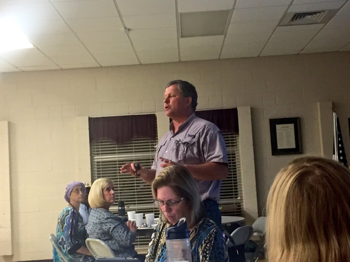 Extension Specialist William Birdsong talking GMO fact or fiction at the Wiregrass Master Gardener meeting <a href="/ACESedu/">Alabama Extension</a>