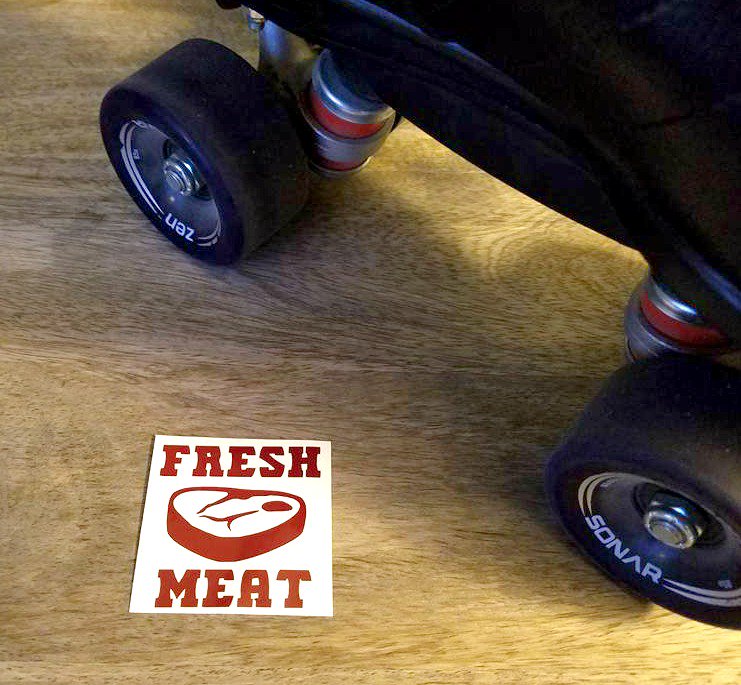 StickyFix's tweet image. YO! Fresh Meat! Where you at?! #FreshMeat #RollerDerby #Newbie #stickers #getstickywithit RT if you're new &amp;amp; PROUD OF IT!