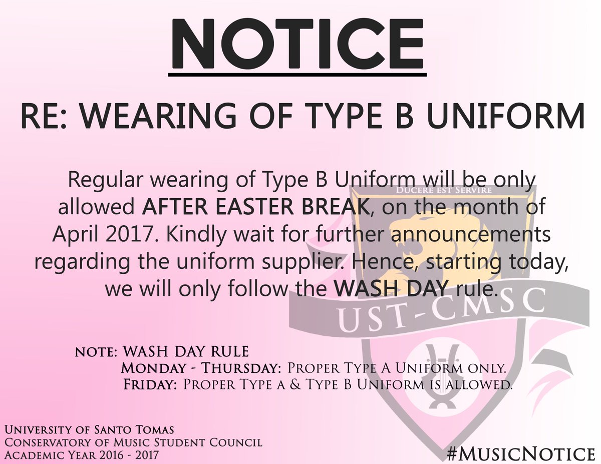 ustcmsc's tweet photo. Please be guided accordingly! Spread the word, Musicians! Thank you! #USTCMSC #MusicNotice https://t.co/23AT5578wM